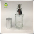 30ml empty foundation clear glass cosmetic pump bottle